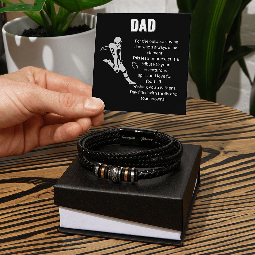 Fathers Day Touchdown Tribal bracelet