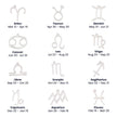 Aquarius Zodiac Necklace