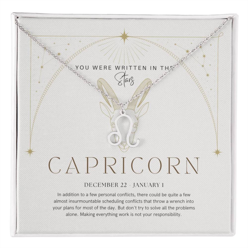 Capricorn Zodiac Necklace