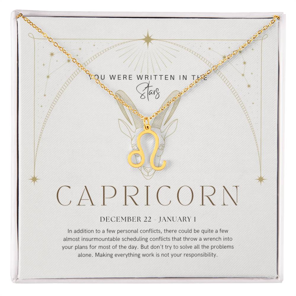 Capricorn Zodiac Necklace