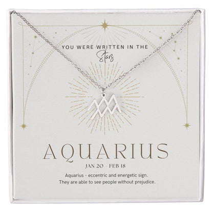 Aquarius Zodiac Necklace