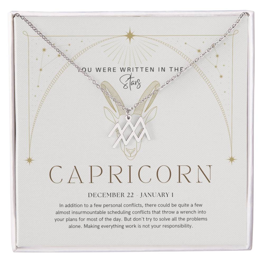 Capricorn Zodiac Necklace