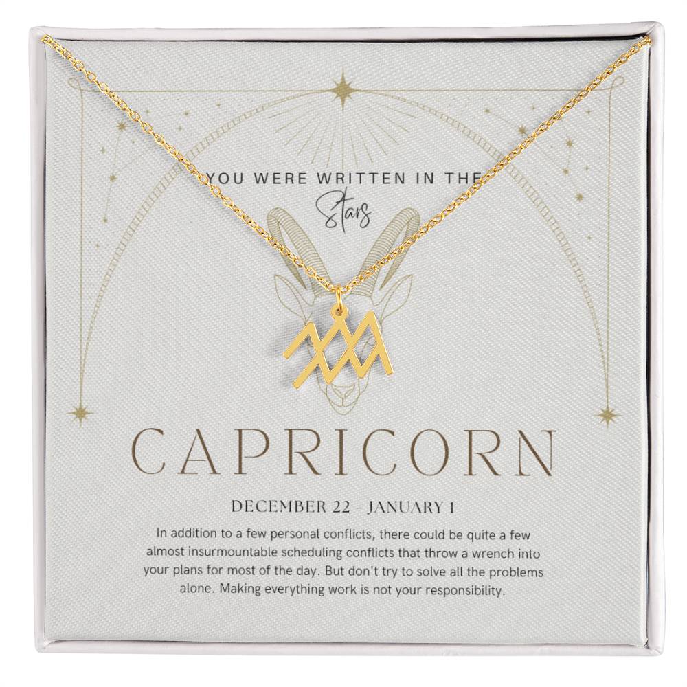 Capricorn Zodiac Necklace