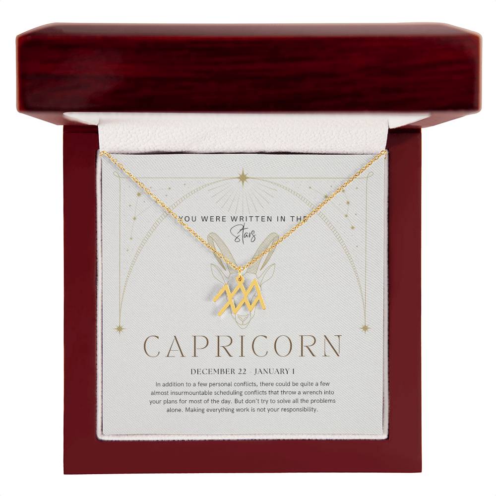 Capricorn Zodiac Necklace