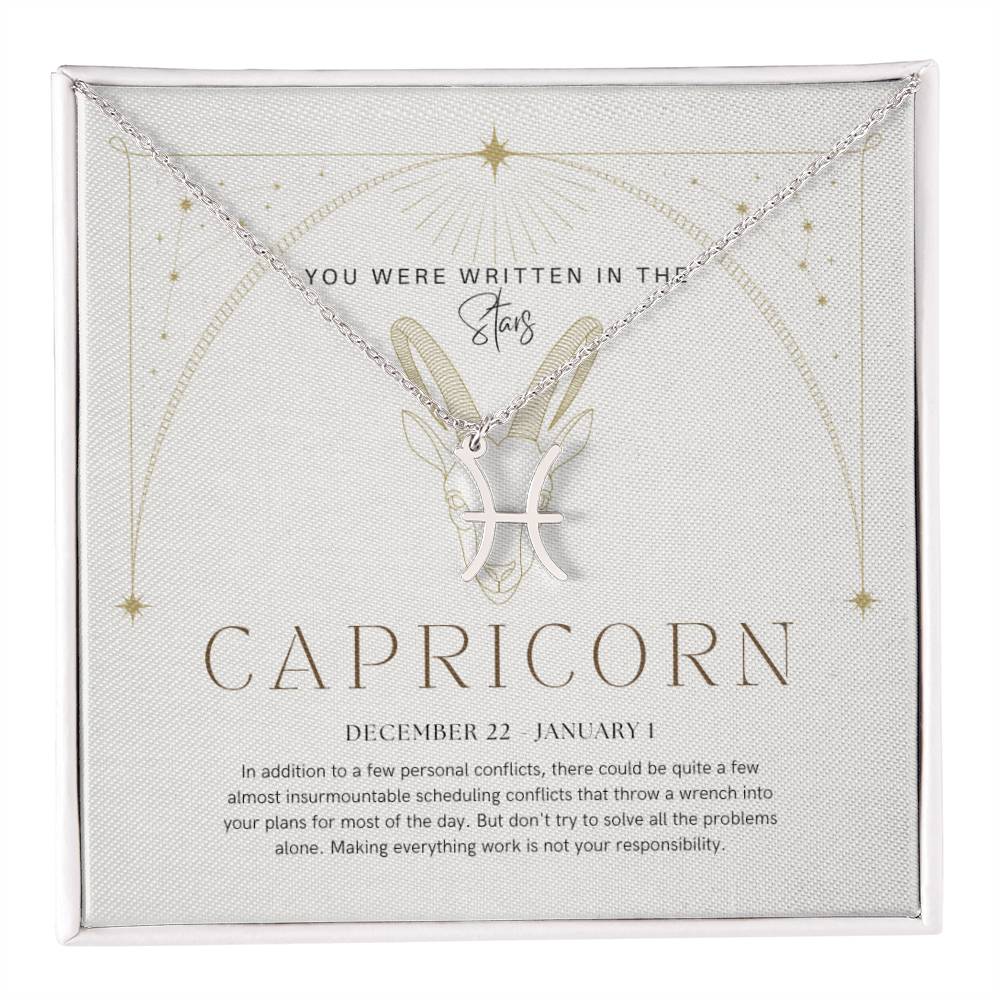 Capricorn Zodiac Necklace