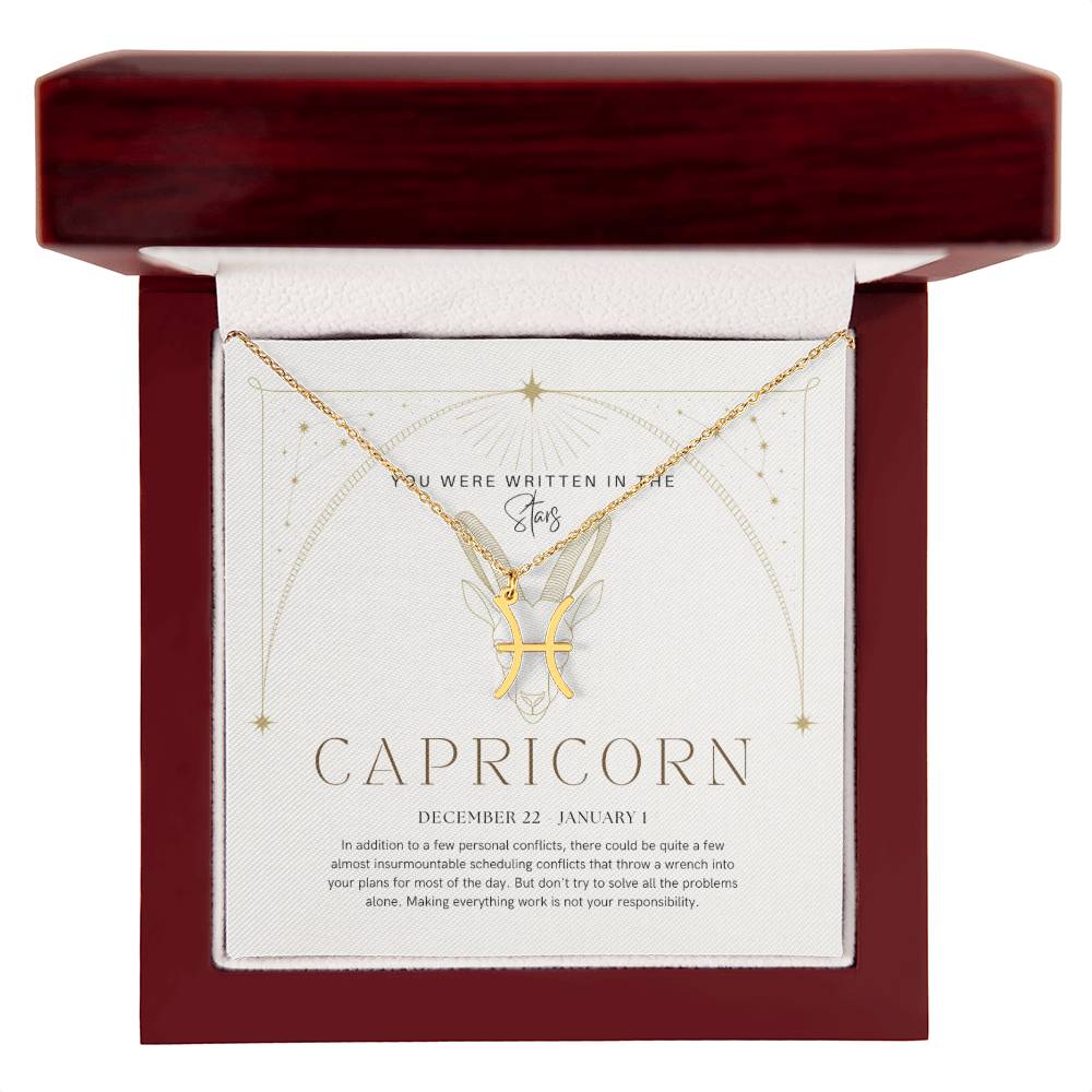 Capricorn Zodiac Necklace