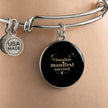 Manifest Success Affirmation bracelet with your Custom Engraved back message