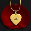 I am Loved Gold Affirmation Pendant, Snake Chain,