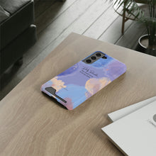 Load image into Gallery viewer, Mantra Self belief Cloud Phone Case With Card Holder
