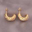 René Retro Gold Huggie earrings