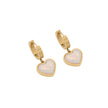 Pearlite Heart Necklace and earrings set