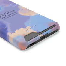 Load image into Gallery viewer, Mantra Self belief Cloud Phone Case With Card Holder
