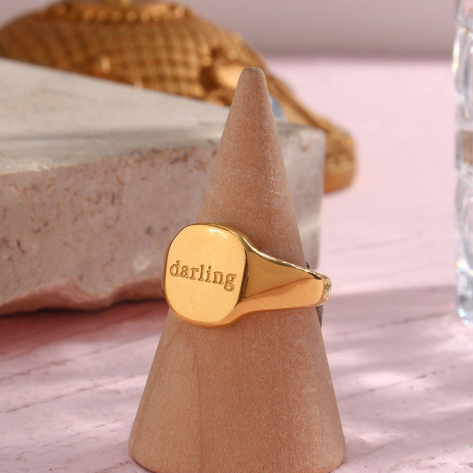 Soulful Script Rings