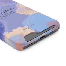 Load image into Gallery viewer, Mantra Self belief Cloud Phone Case With Card Holder
