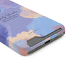 Self belief Mantra Cloud Phone Case With Card Holder