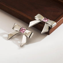 Load image into Gallery viewer, Trixie Bow earrings and necklace
