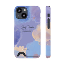 Load image into Gallery viewer, Mantra Self belief Cloud Phone Case With Card Holder
