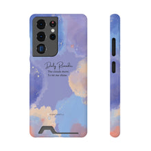 Load image into Gallery viewer, Mantra Self belief Cloud Phone Case With Card Holder
