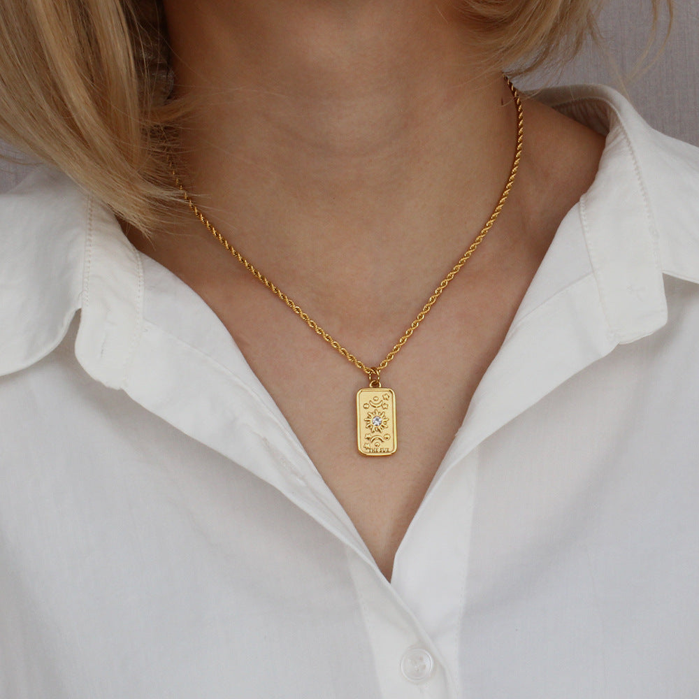 The Gift Message  Oracle Tarot Necklace 