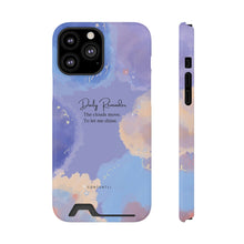 Load image into Gallery viewer, Mantra Self belief Cloud Phone Case With Card Holder
