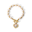 Madge Pearl T-bar Bracelet