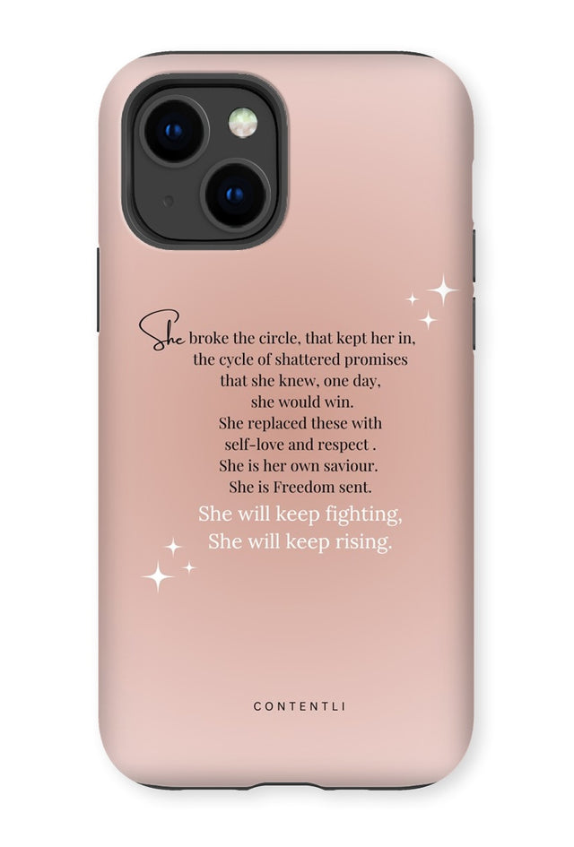 She strength mental health phone case