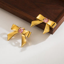 Load image into Gallery viewer, Trixie Bow earrings and necklace
