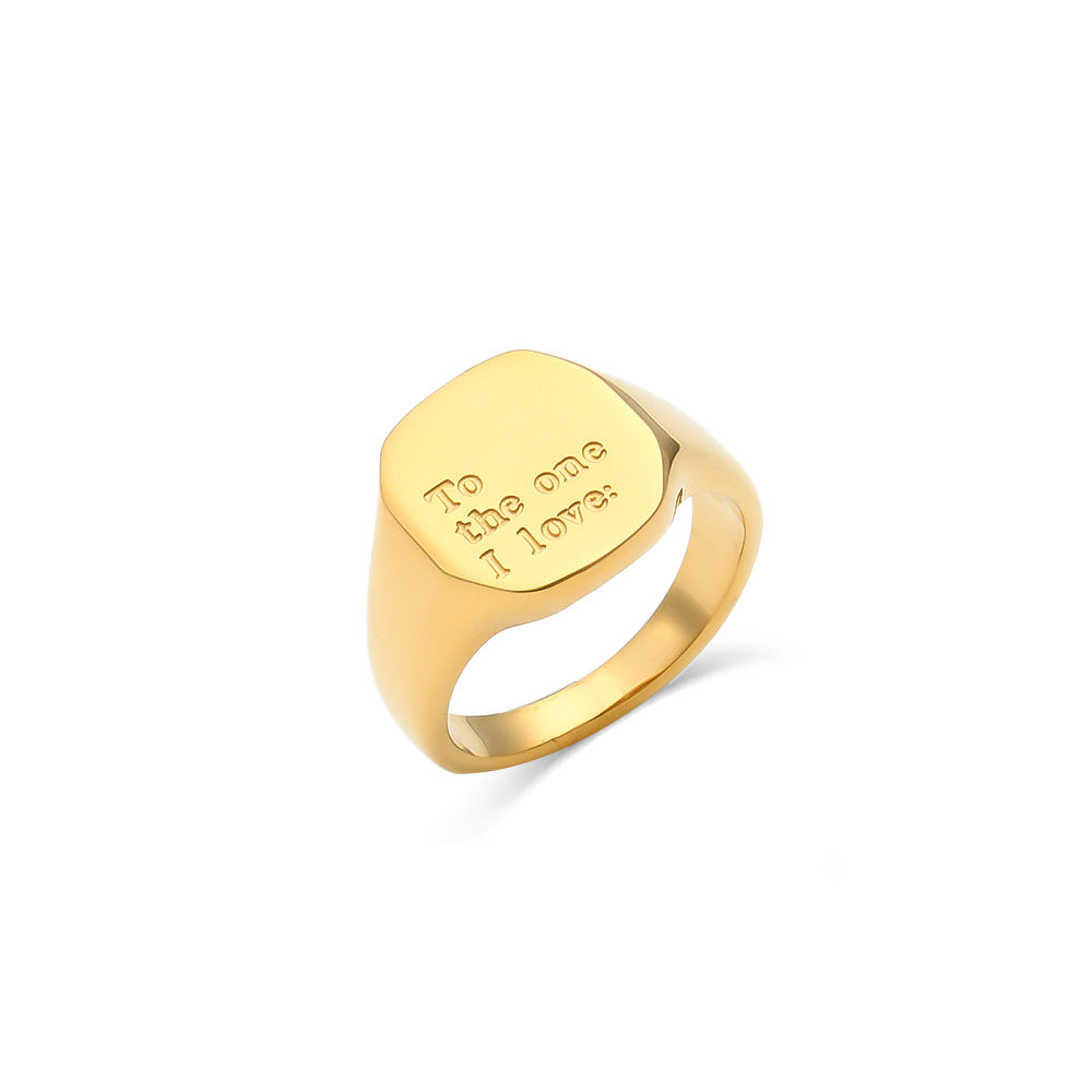 Soulful Script Rings