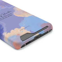 Load image into Gallery viewer, Mantra Self belief Cloud Phone Case With Card Holder
