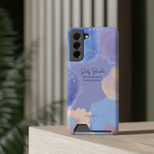 Load image into Gallery viewer, Mantra Self belief Cloud Phone Case With Card Holder
