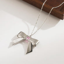 Load image into Gallery viewer, Trixie Bow earrings and necklace
