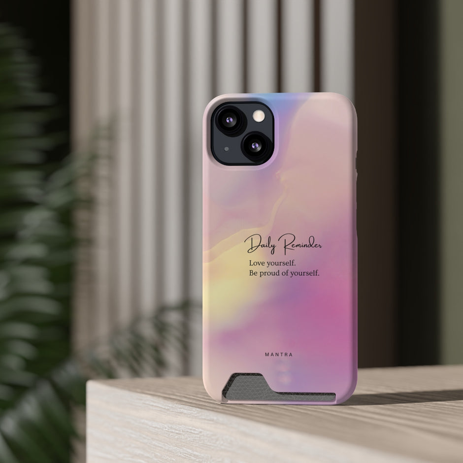 She Mantra Love yourself Phone Case