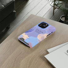 Load image into Gallery viewer, Mantra Self belief Cloud Phone Case With Card Holder
