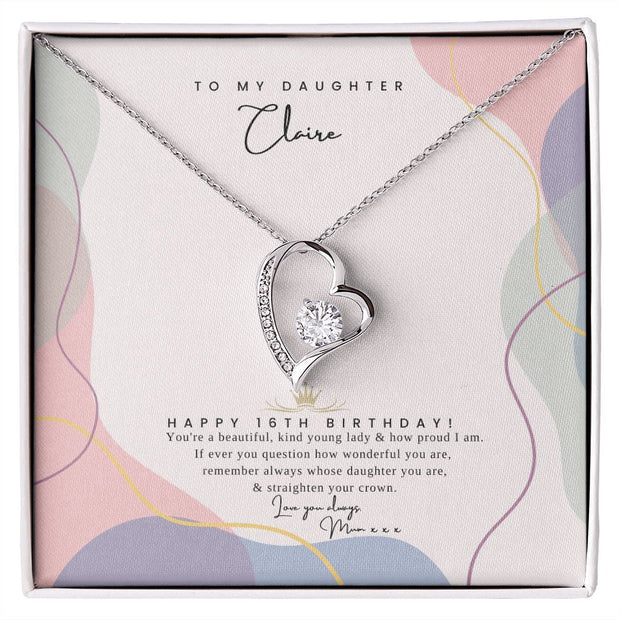 Daughters 16th Birthday pendant