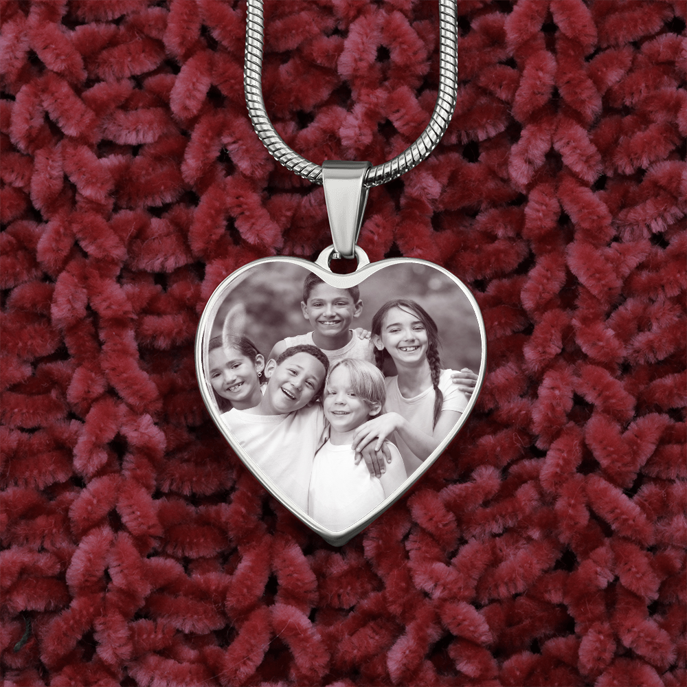 Mothers Day Photo Heart pendant