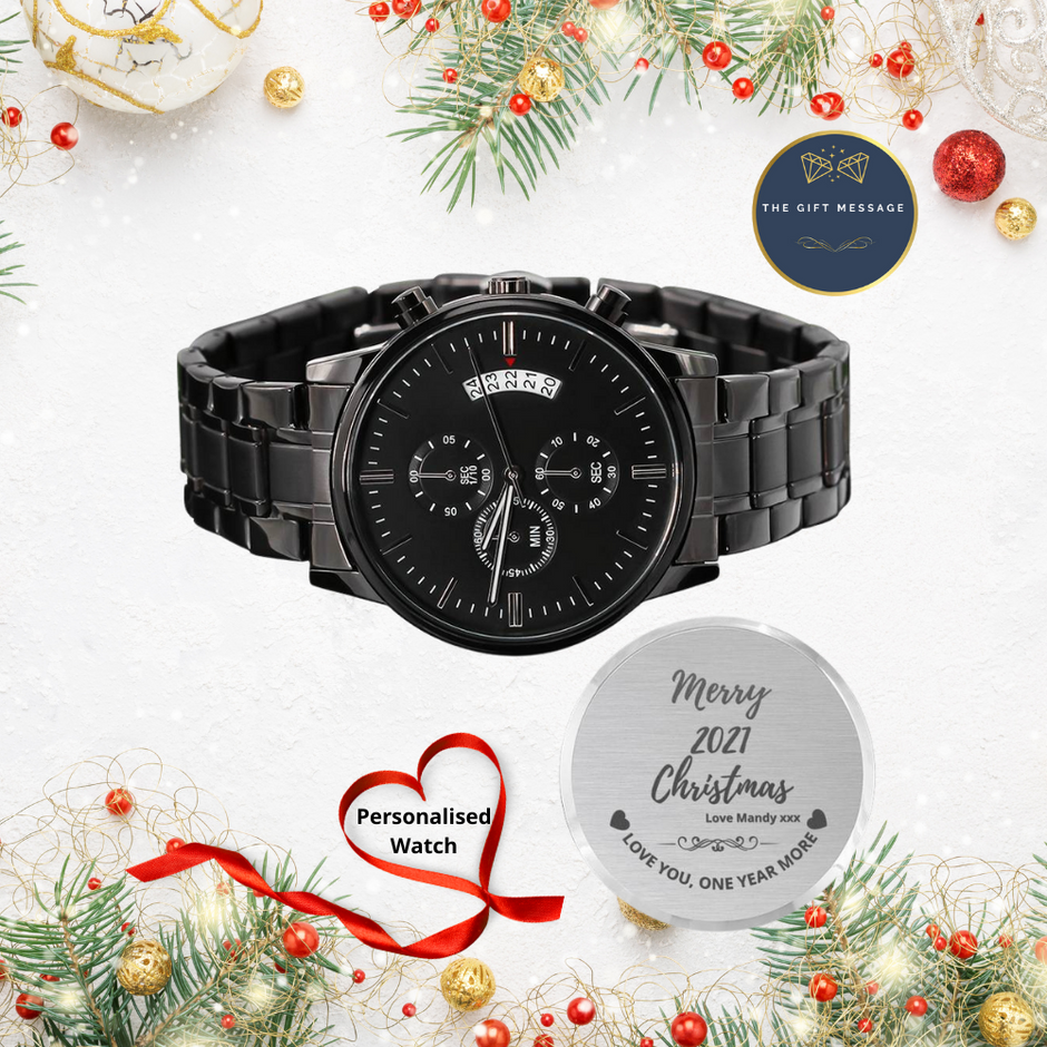 Personalised Christmas Watch Gift for him