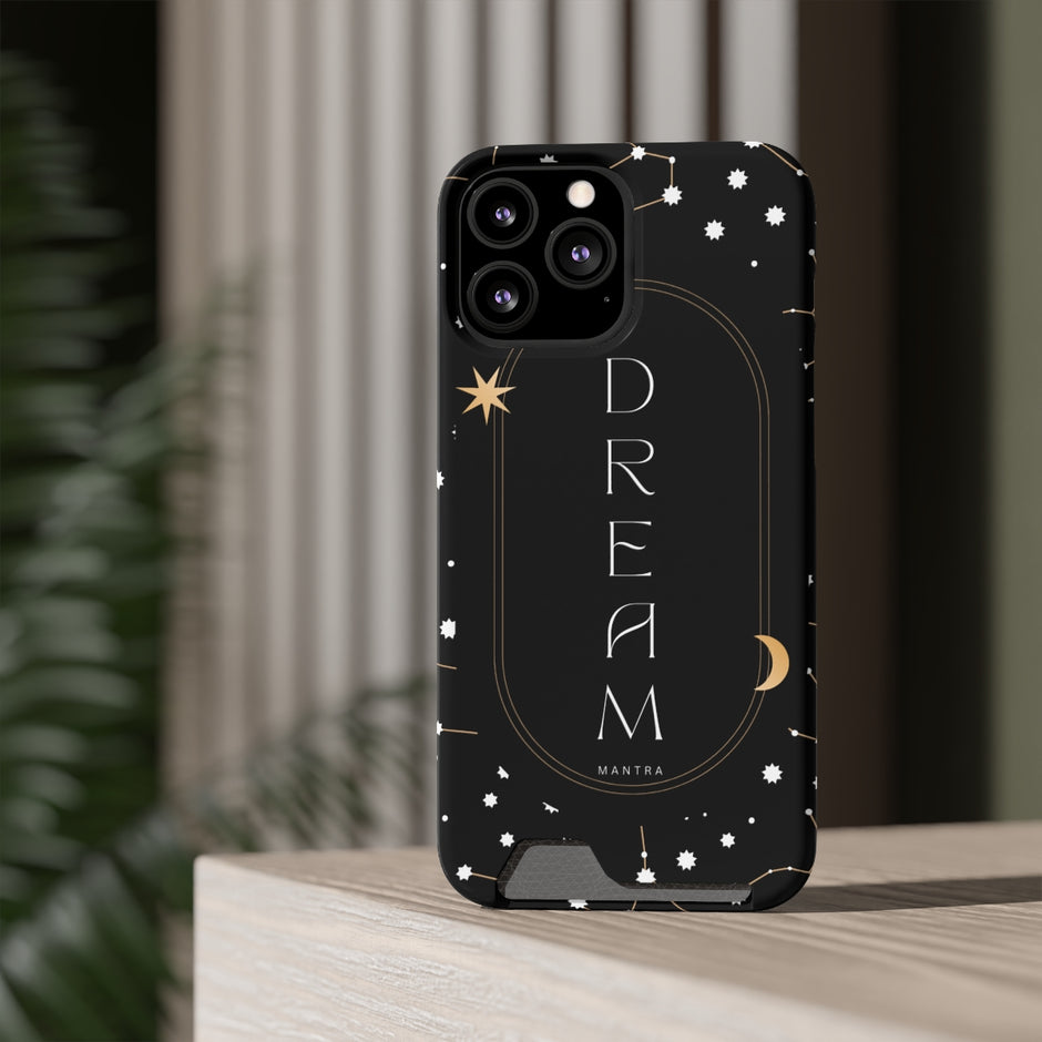 Mantra Dream Phone Case With Card Holder
