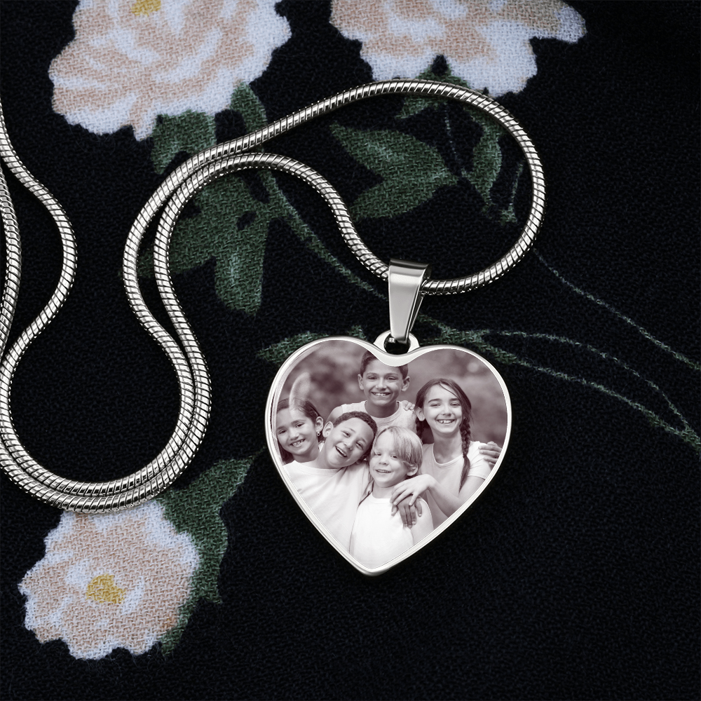 Mothers day personalised photo pendant