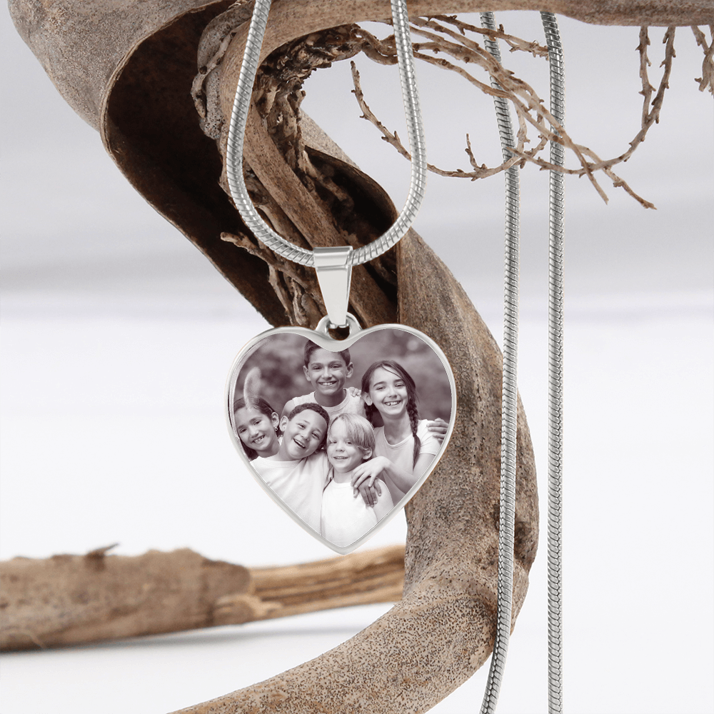 Mothers day personalised photo pendant