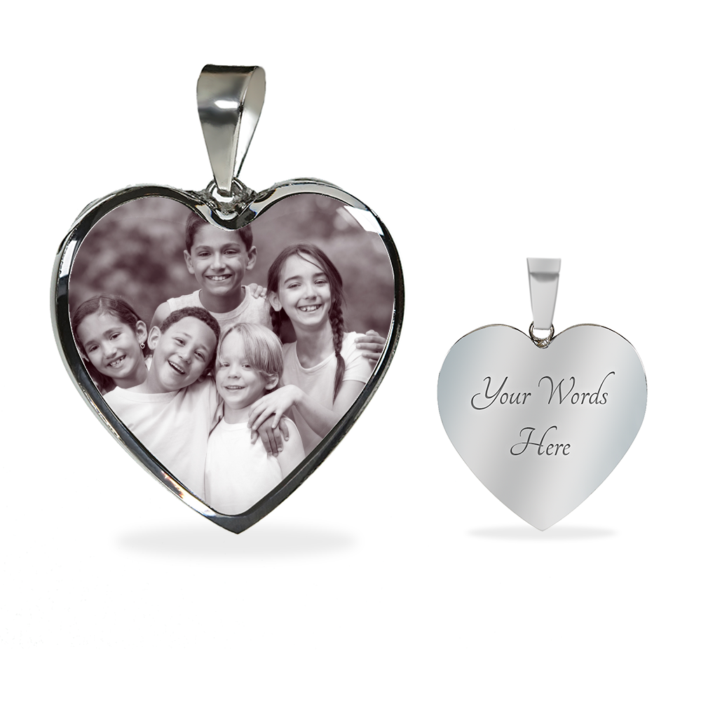 Mothers day personalised photo pendant