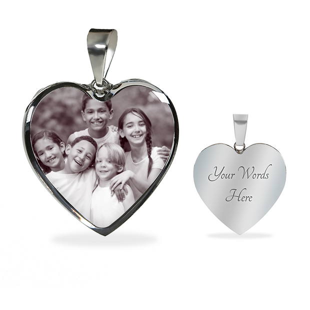 Mothers Day Photo Heart pendant