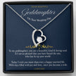Gift message pendant for Goddaughter