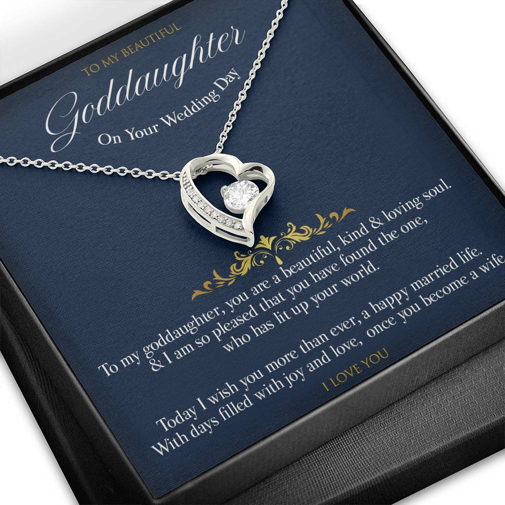 Gift message pendant for Goddaughter