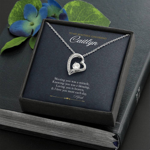 Gift Message Necklace for Girlfriend