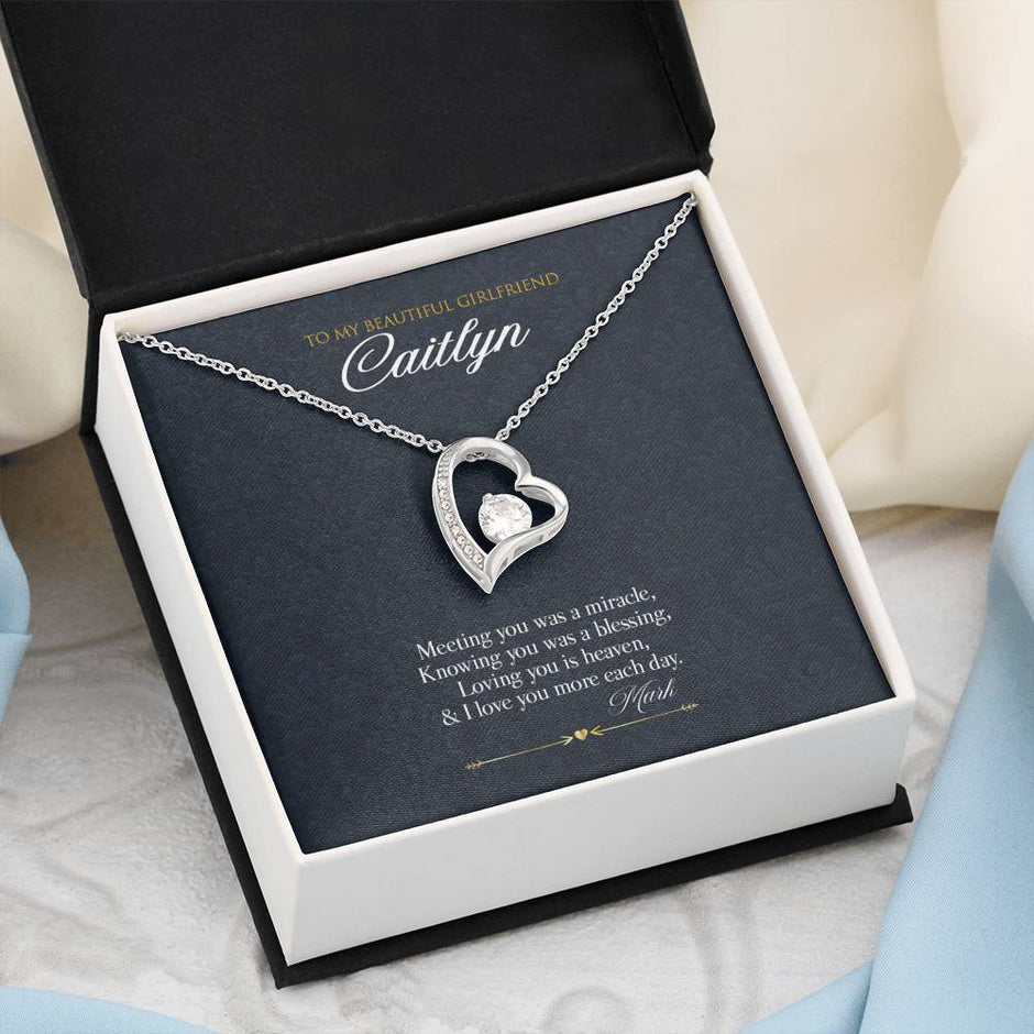 Gift Message Necklace for Girlfriend