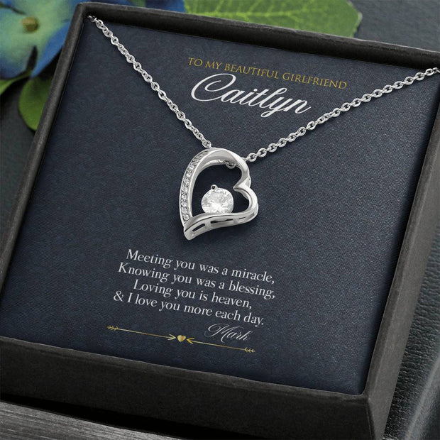 Gift Message Necklace for Girlfriend