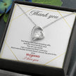 Gift message pendant for my wife