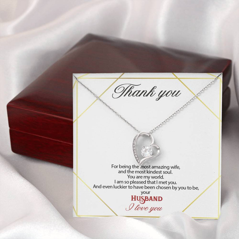 Gift message pendant for my wife
