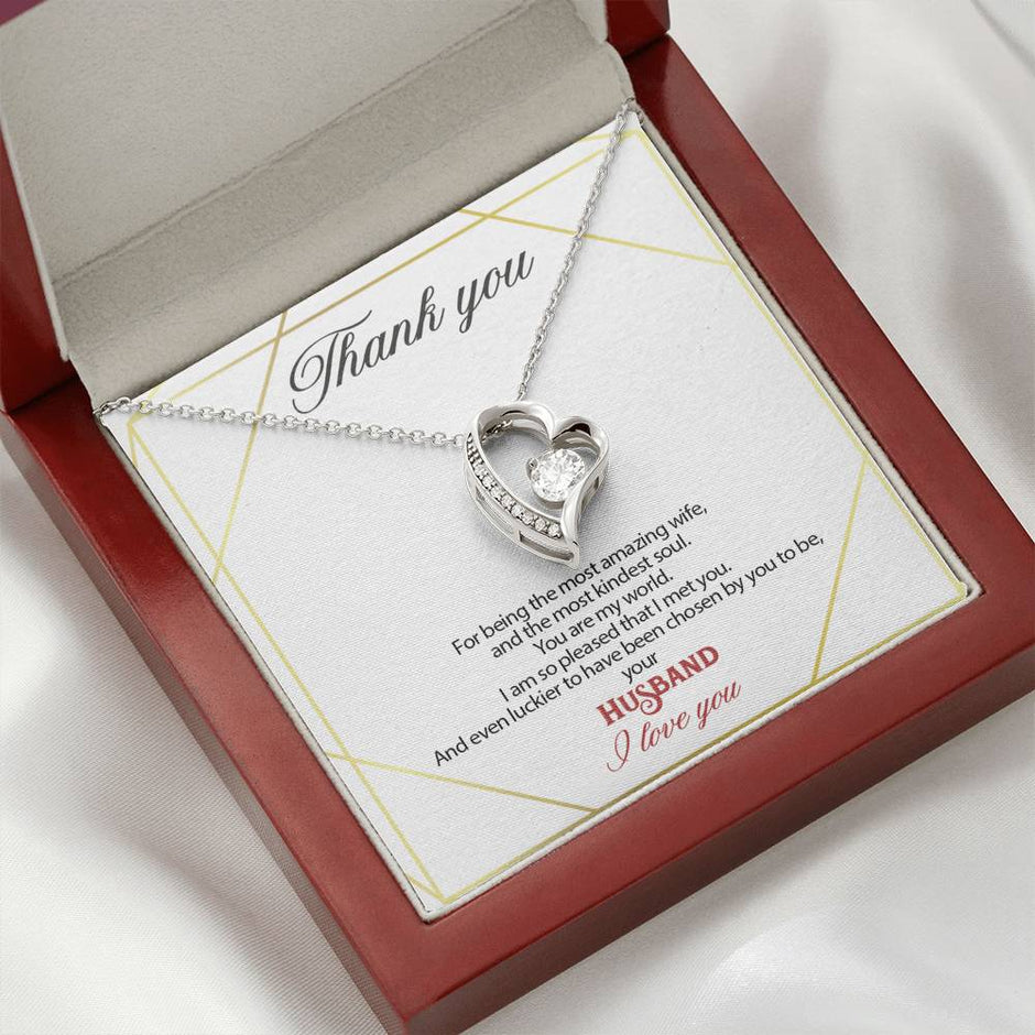 Gift message pendant for my wife