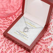 White wedding Gift Message necklace for Goddaughter